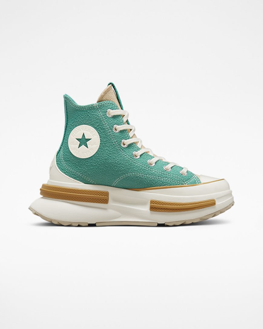 Zapatillas Altas Converse Run Star Legacy CX Textured Mujer Verde | PE 7L54W0